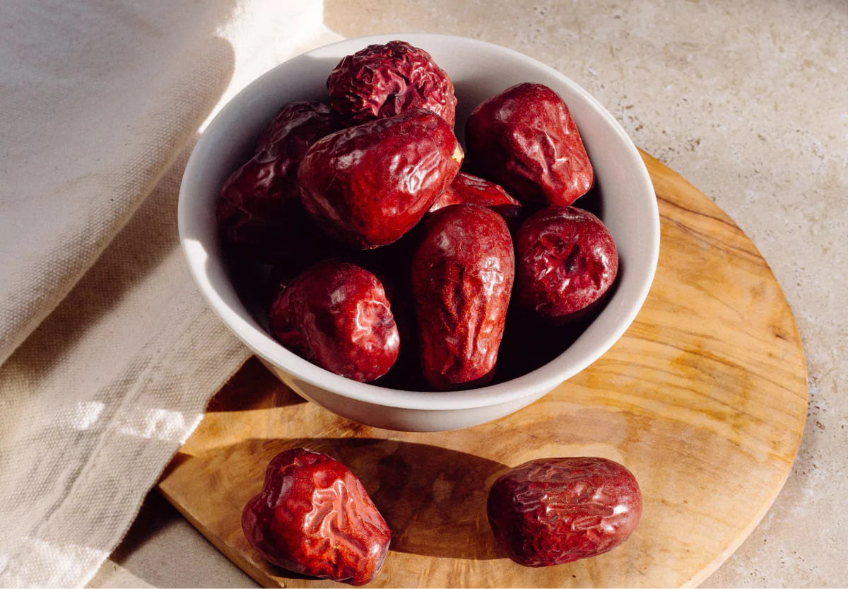 a bowl of dates